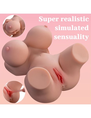 XISE - FRIEDA REALISTISCHER WEIBLICHER TORSO MIT VIBRATION 36 CM