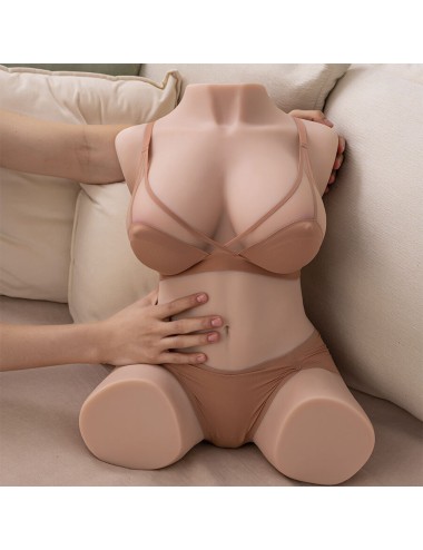 XISE - DANIA THRUSTING REALISTISCHER TORSO MIT WEIBLICHER VIBRATION 52 CM