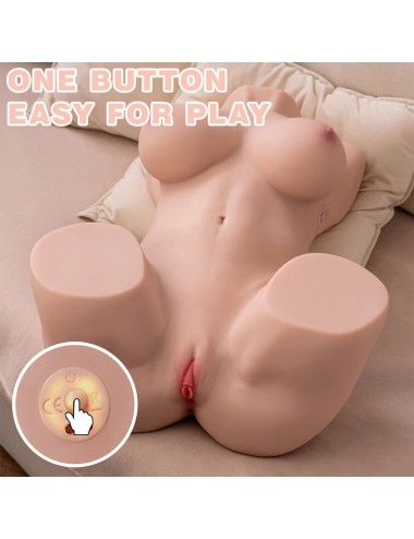 XISE - DANIA THRUSTING REALISTISCHER TORSO MIT WEIBLICHER VIBRATION 52 CM