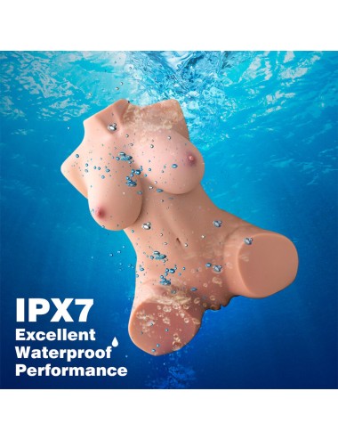 XISE - DANIA THRUSTING REALISTISCHER TORSO MIT WEIBLICHER VIBRATION 52 CM