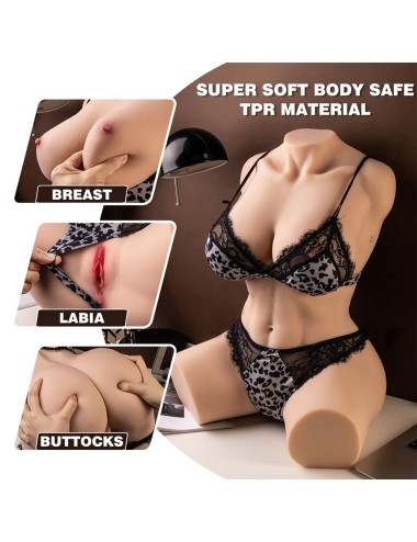 XISE - MURIEL WEIBLICHER REALISTISCHER TORSO MIT STOSSEN 55 CM