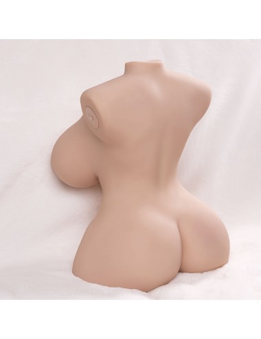 XISE - KLEINER STOSSENDER REALISTISCHER TORSO MIT WEIBLICHER VIBRATION 40 CM