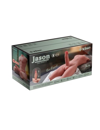 XISE - JASON HALBKÖRPER REALISTISCHER MÄNNLICHER TORSO MIT STOSS UND VIBRATION 55 CM