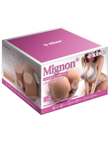 XISE - MIGNON SUCKING REALISTISCHER VAGINA-MASTURBATOR MIT VIBRATION UND STIMULIERENDEN WELLEN UND FERNBEDIENUNG 6 KG