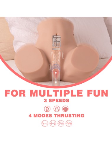 XISE - DANAE STOSSENDER REALISTISCHER VAGINA-MASTUBADOR MIT VIBRATION IN MEHREREN POSITIONEN