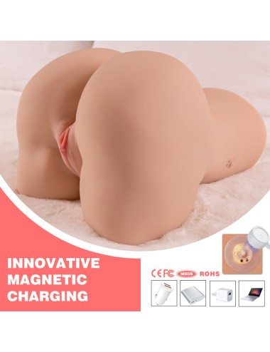 XISE - DANAE STOSSENDER REALISTISCHER VAGINA-MASTUBADOR MIT VIBRATION IN MEHREREN POSITIONEN