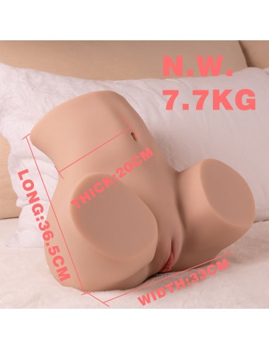 XISE - DANAE STOSSENDER REALISTISCHER VAGINA-MASTUBADOR MIT VIBRATION IN MEHREREN POSITIONEN