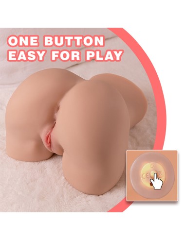 XISE - DANAE STOSSENDER REALISTISCHER VAGINA-MASTUBADOR MIT VIBRATION IN MEHREREN POSITIONEN