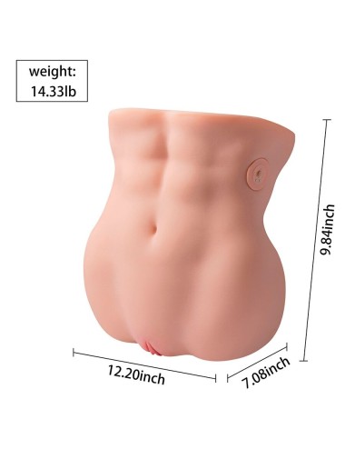 XISE - LYDIA WEIBLICHER VAGINA-MASTURBATOR MIT STOSSDÄMPFUNG 25 CM