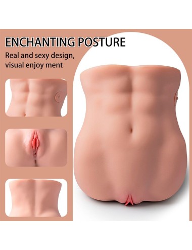XISE - LYDIA WEIBLICHER VAGINA-MASTURBATOR MIT STOSSDÄMPFUNG 25 CM