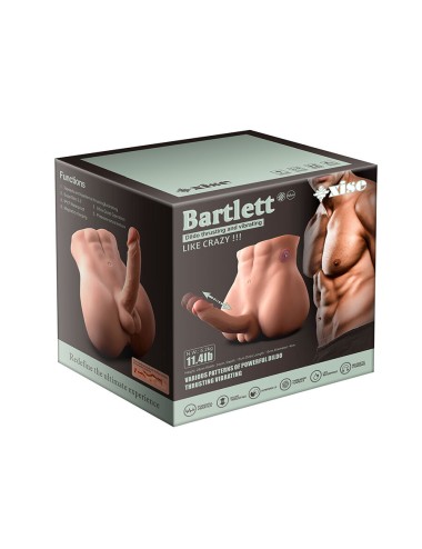 XISE - BERTLETT DILDO ASS REALISTISCHER DILDO UND ANUS-MASTURBATOR VORDERE POSITION MIT STOSS 18 CM