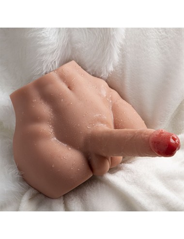 XISE - PEEL DILDO ASS REALISTISCHER DILDO-MASTURBATOR VORDERE POSITION MIT STOSSDÄMPFUNG 17,5 CM