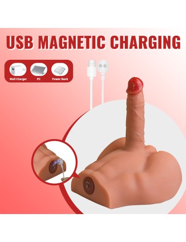 XISE - PEEL DILDO ASS REALISTISCHER DILDO-MASTURBATOR VORDERE POSITION MIT STOSSDÄMPFUNG 17,5 CM