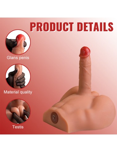 XISE - PEEL DILDO ASS REALISTISCHER DILDO-MASTURBATOR VORDERE POSITION MIT STOSSDÄMPFUNG 17,5 CM