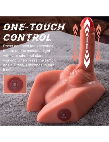 XISE - MICHAEL REALISTISCHER DILDO UND ANUS-MASTURBATOR MIT STOSSFUNKTION 15 CM