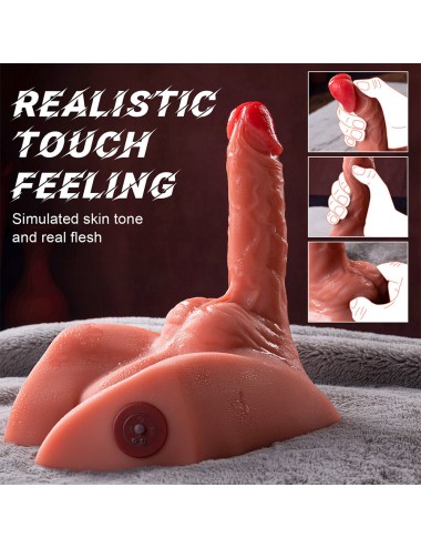 XISE - MICHAEL REALISTISCHER DILDO UND ANUS-MASTURBATOR MIT STOSSFUNKTION 15 CM