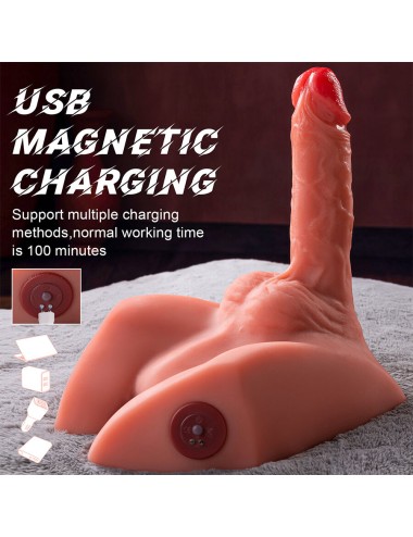 XISE - MICHAEL REALISTISCHER DILDO UND ANUS-MASTURBATOR MIT STOSSFUNKTION 15 CM