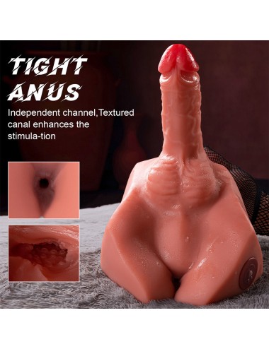 XISE - MICHAEL REALISTISCHER DILDO UND ANUS-MASTURBATOR MIT STOSSFUNKTION 15 CM