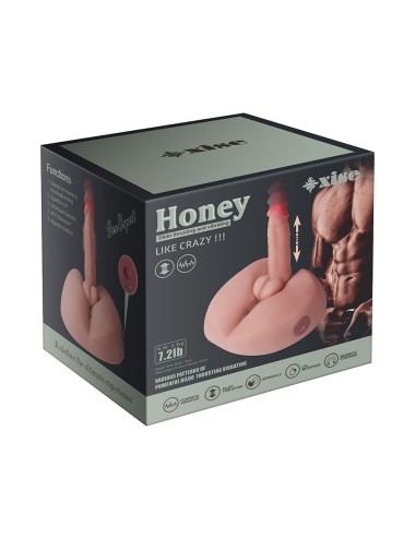 XISE - HONEY REALISTISCHER DILDO-MASTURBATOR MIT VIBRATION 25 CM