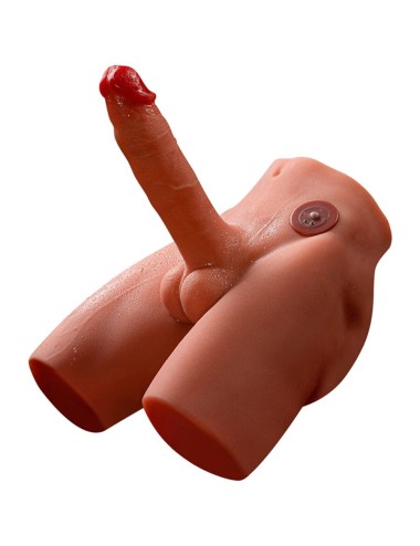 XISE - JASON REALISTISCHER DILDO-MASTURBATOR MIT STOSS UND VIBRATION 17 CM