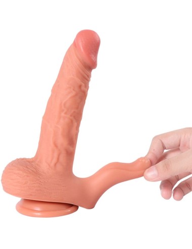 SHEQU - HAYDEN DILDO UND KLITORISSTIMULATOR MIT VIBRATION UND FERNBEDIENUNG 16 CM
