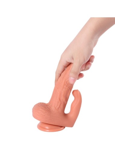 SHEQU - HAYDEN DILDO UND KLITORISSTIMULATOR MIT VIBRATION UND FERNBEDIENUNG 16 CM