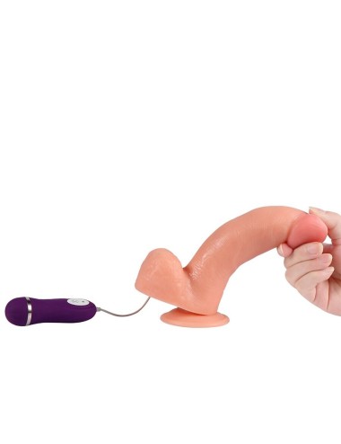 SHEQU - ADAM VIBRATORDILDO MIT FERNBEDIENUNG 21 CM