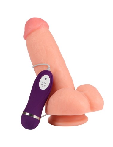 SHEQU - RED EAGLE VIBRATORDILDO MIT FERNBEDIENUNG 17 CM