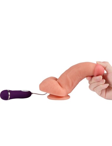 SHEQU - RED EAGLE VIBRATORDILDO MIT FERNBEDIENUNG 17 CM