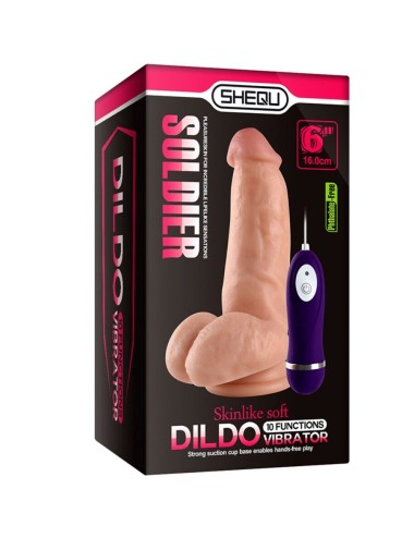 SHEQU - SOLDIER VIBRATOR DILDO MIT FERNBEDIENUNG 16 CM