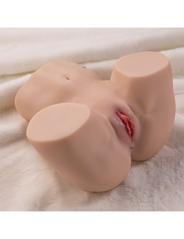 XISE - MAYA SUCKING REALISTISCHER VAGINA- UND ANUS-MASTURBATOR MIT VIBRATION UND STIMULIERENDEN WELLEN 4,5 KG