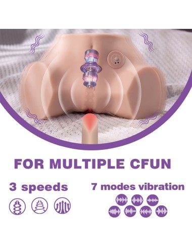 XISE - FENNIE SHAKING REALISTISCHER MULTIPOSITIONS-MASTURBATOR FÜR VAGINA UND ANUS MIT VIBRATION