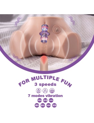 XISE - FENNIE SHAKING REALISTISCHER MULTIPOSITIONS-MASTURBATOR FÜR VAGINA UND ANUS MIT VIBRATION