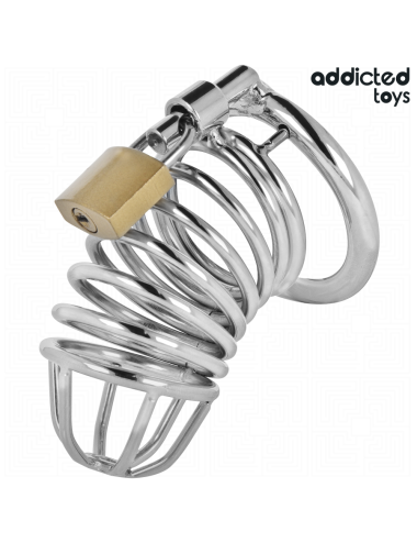 ADDICTED TOYS LOCKED - IRON CELL METALL-PENISKÄFIG GRÖSSE M