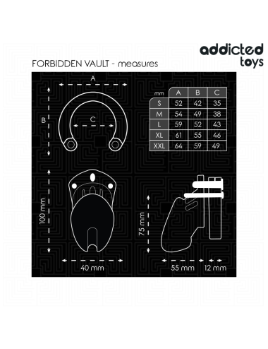 ADDICTED TOYS LOCKED - VERBOTENES PENISKÄFIG 10 CM