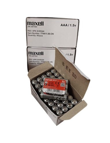 MAXELL - BATTERIE SALINA MANGANESO AAA R03 EINZIEHBAR*4