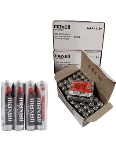 MAXELL - BATTERIE SALINA MANGANESO AAA R03 EINZIEHBAR*4
