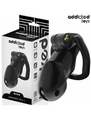 ADDICTED TOYS LOCKED - MINDNIGHT CELL PENISKÄFIG GRÖSSE L