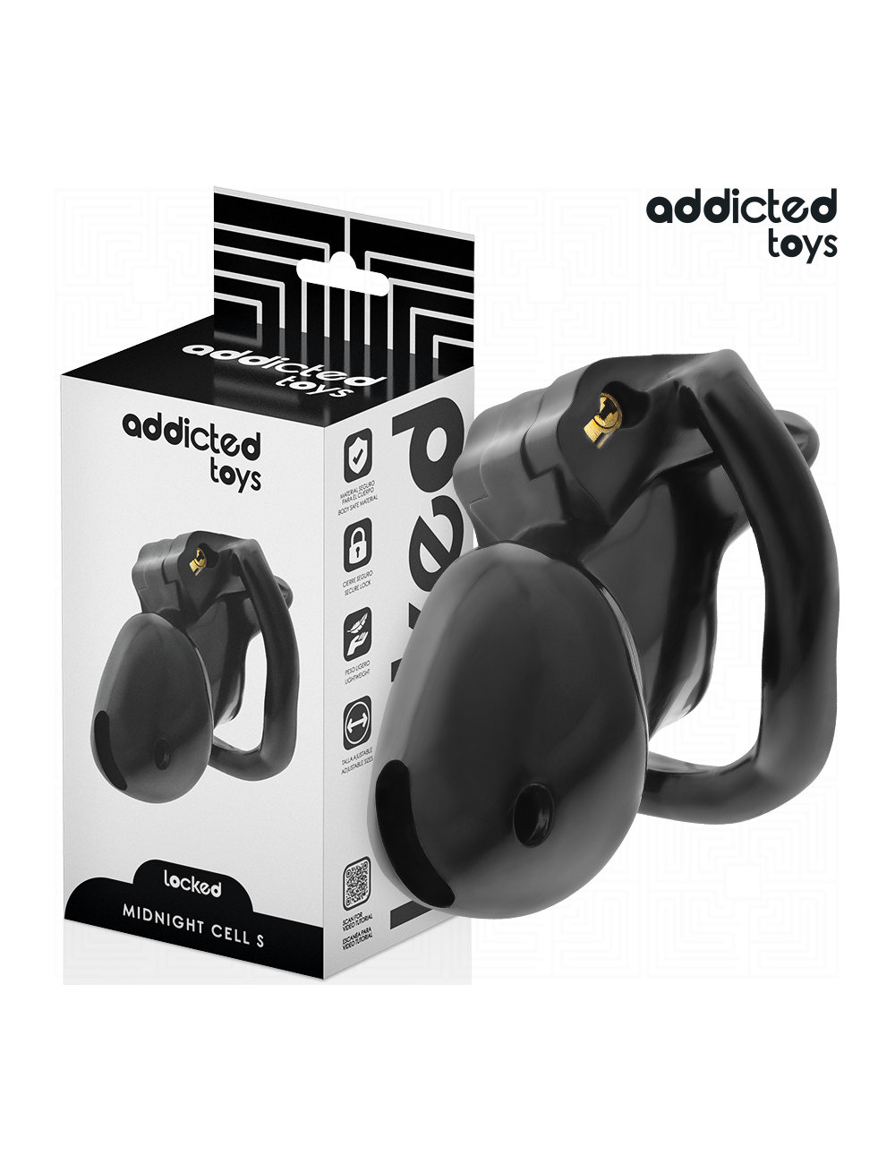 ADDICTED TOYS LOCKED - MINDNIGHT CELL PENISKÄFIG GRÖSSE S 4.8 CM