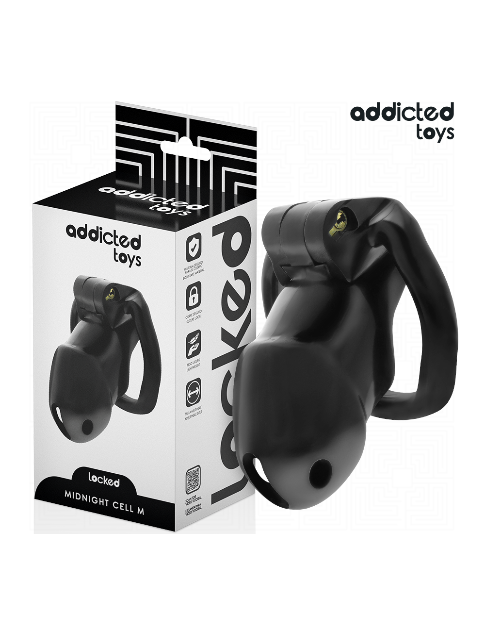 ADDICTED TOYS LOCKED - MINDNIGHT CELL PENISKÄFIG 4.2 CM GRÖSSE M ADDICTED TOYS LOCKED - MINDNIGHT CELL PENISKÄFIG 4.2 CM GRÖSSE M