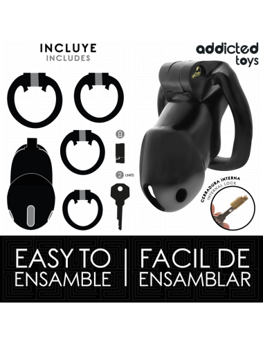 ADDICTED TOYS LOCKED - MINDNIGHT CELL PENISKÄFIG 4.2 CM GRÖSSE M