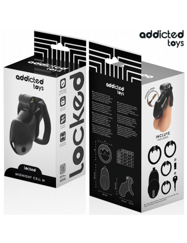 ADDICTED TOYS LOCKED - MINDNIGHT CELL PENISKÄFIG 4.2 CM GRÖSSE M