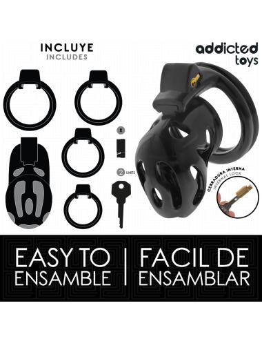 ADDICTED TOYS LOCKED - VERSIEGELTER PENISKÄFIG 8 CM
