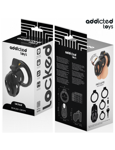 ADDICTED TOYS LOCKED - VERSIEGELTER PENISKÄFIG 8 CM