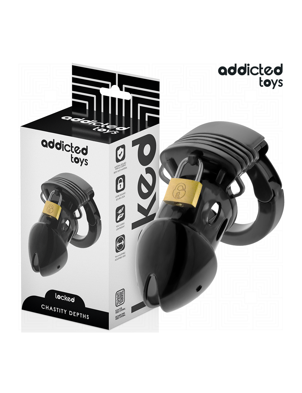 ADDICTED TOYS LOCKED - CHASTITY DEPTHS PENISKÄFIG 7 ADDICTED TOYS LOCKED - CHASTITY DEPTHS PENISKÄFIG 7