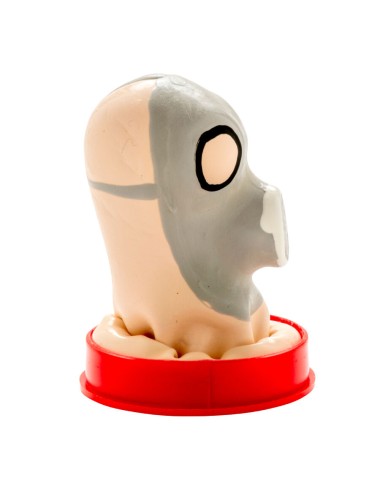 CONDOMERIE - HANDBEMALTE NEUHEIT KONDOME GASMASKE