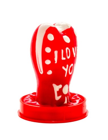 CONDOMERIE - HANDBEMALTE NEUHEITSKONDOME HERZ - ICH LIEBE DICH MODELL 1