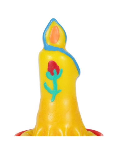 CONDOMERIE - HANDBEMALTE NEUHEITSKERZE MIT KONDOM
