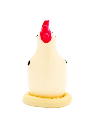 CONDOMERIE - HANDBEMALTE NEUHEITSKONDOME COCKY ROOSTER