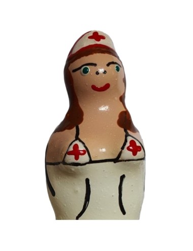 CONDOMERIE - HANDBEMALTE NEUHEITSKONDOME KRANKENSCHWESTER BRÜNETTE